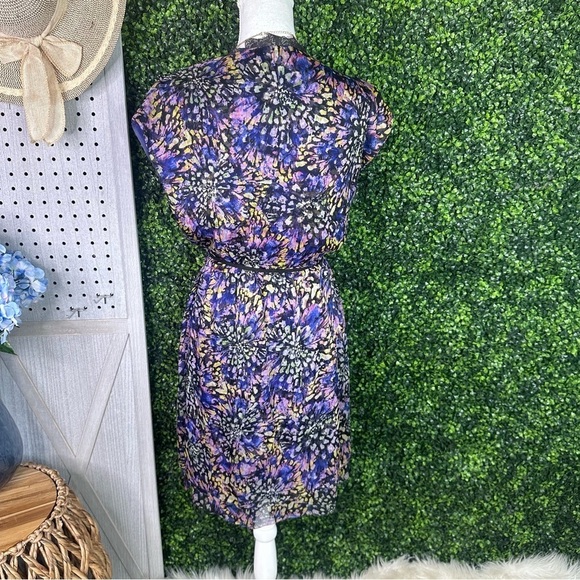 Catherine malandrino 100% silk asymmetrical true wrap dress nwt - Picture 4 of 7